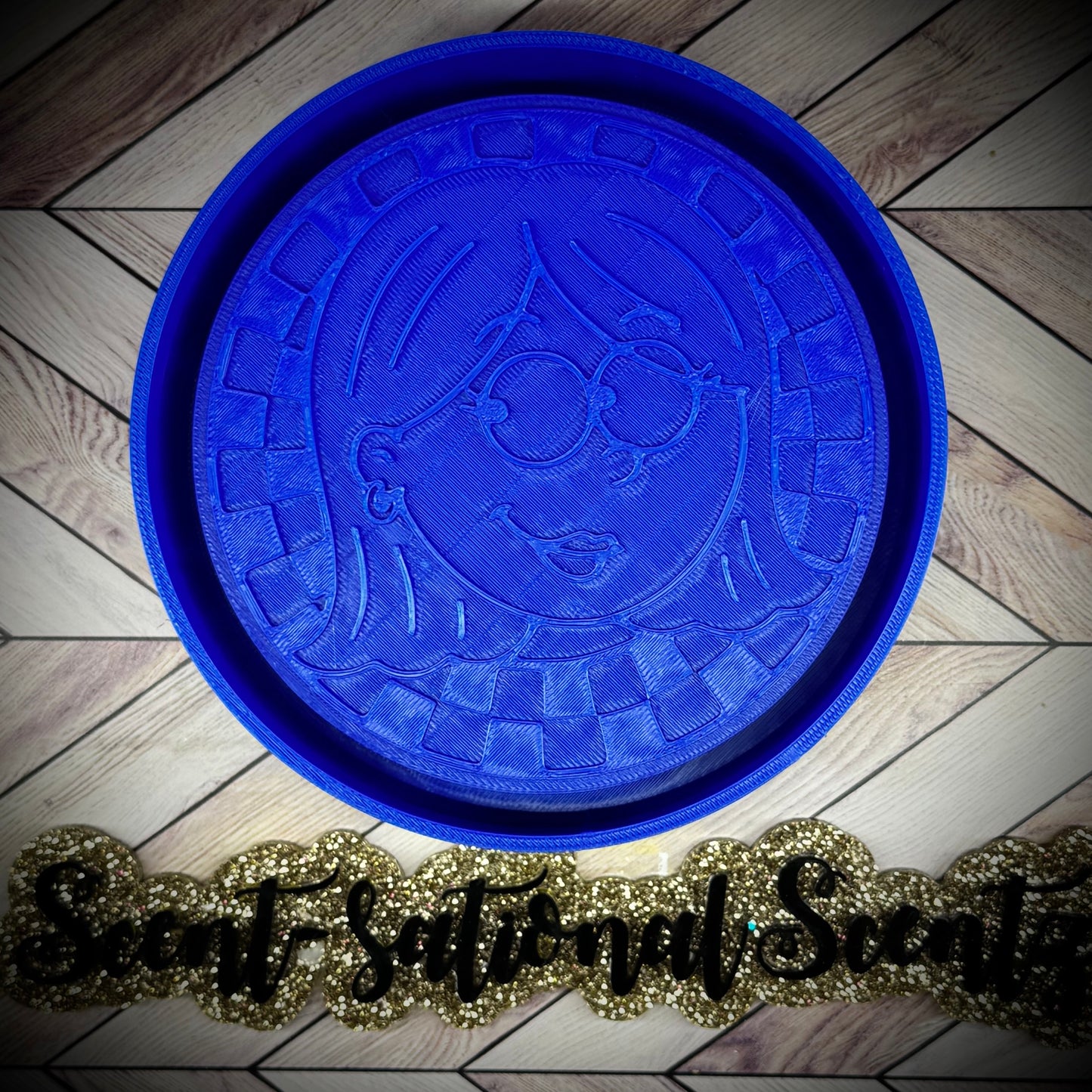 Checkered Lizzie Round mold