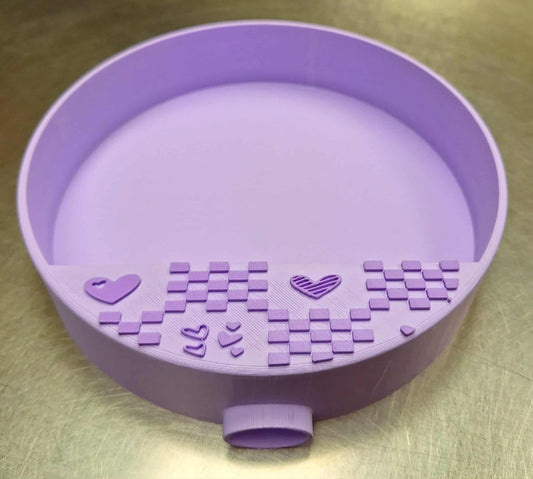 Bead/glitter tray w/spout