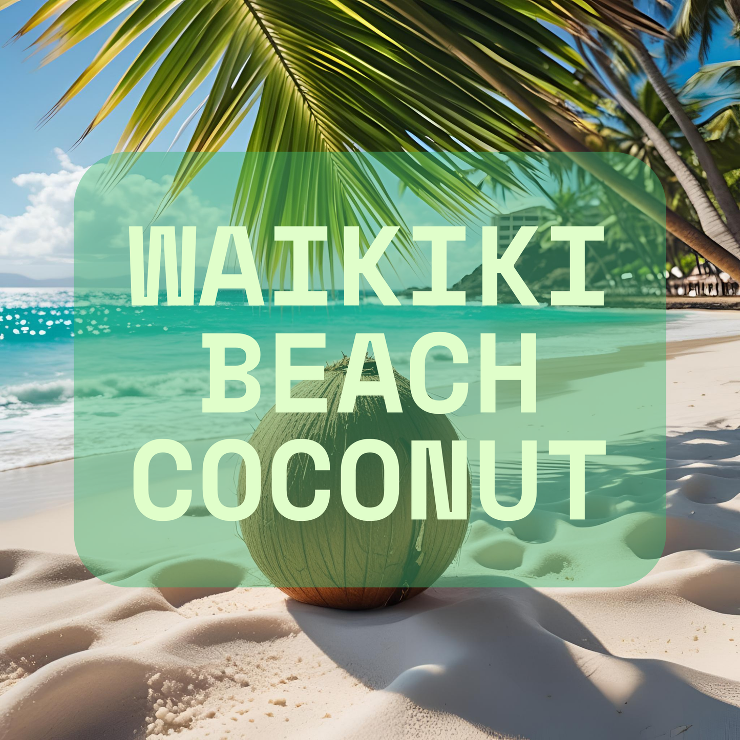Waikiki Beach Coconut Prescented Beads