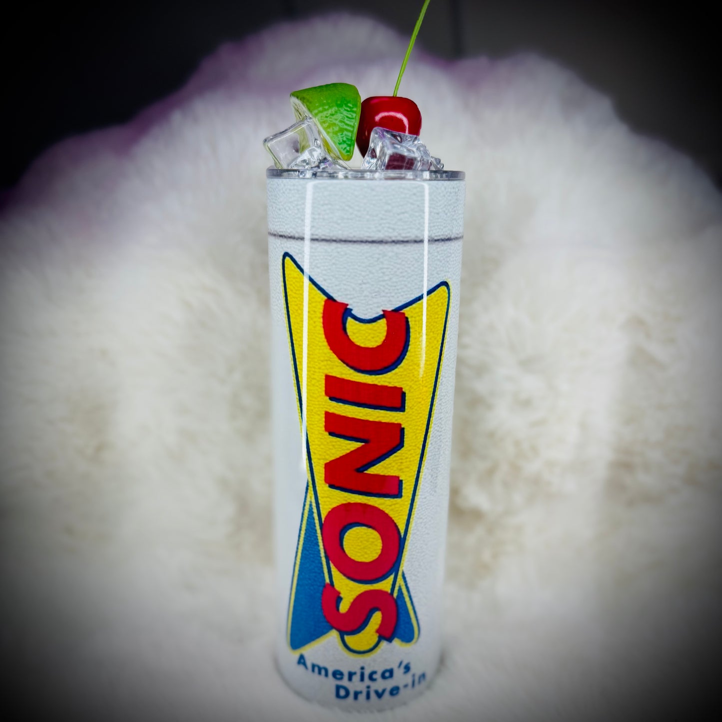 20oz tumbler - Sonic w/iced fruit lid
