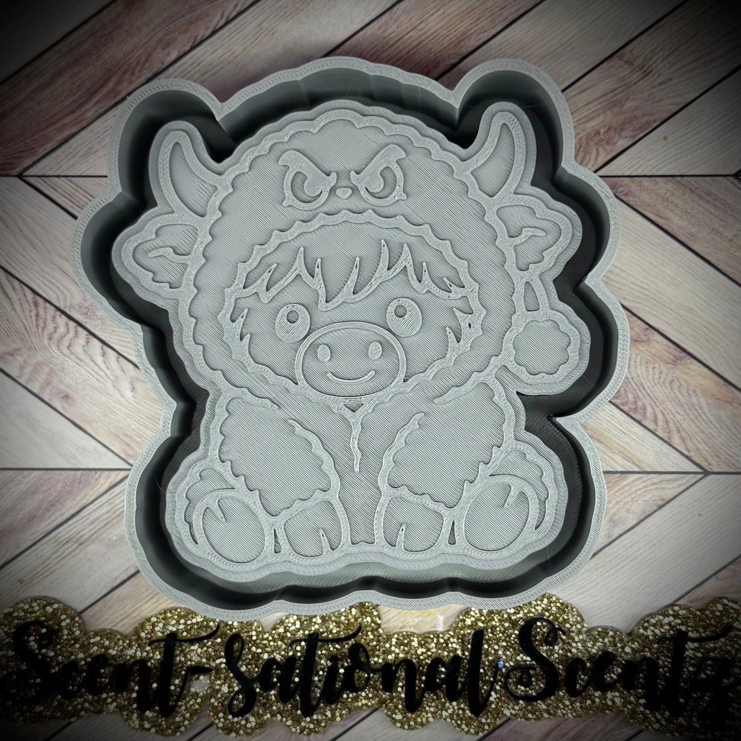 Cow in Grinch Suit mold
