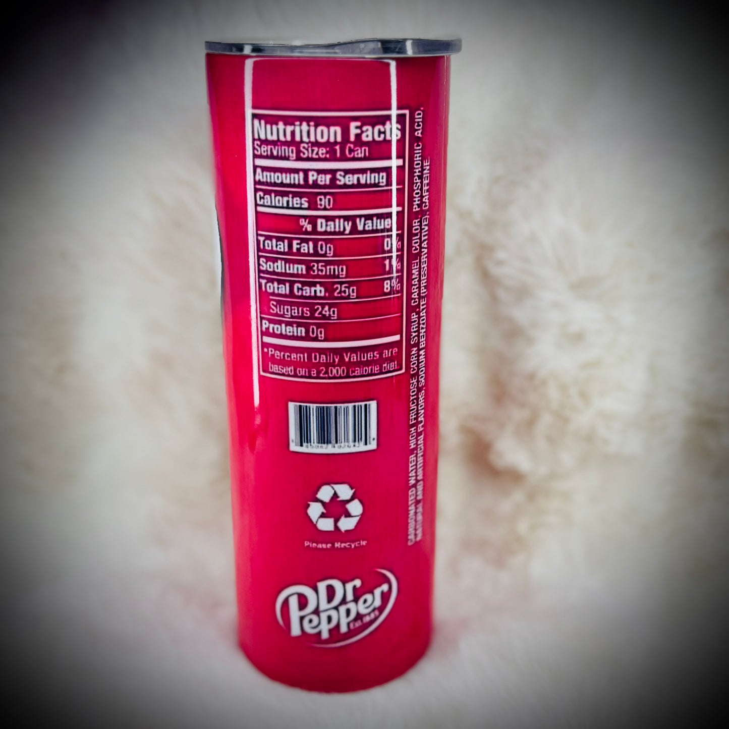20oz tumbler - Dr. Pepper can