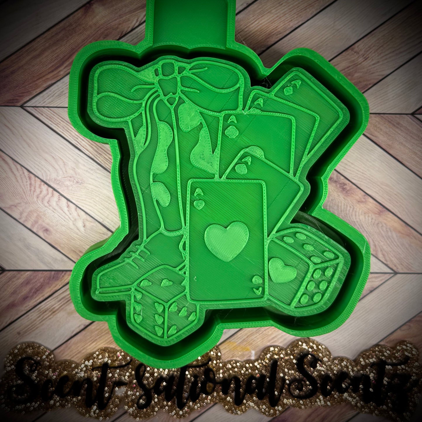 Western Boots, Cards and Dice mold(458)