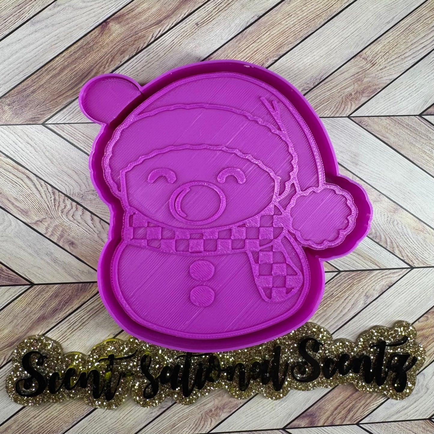 Snowman Blowing a Bubble mold(28)
