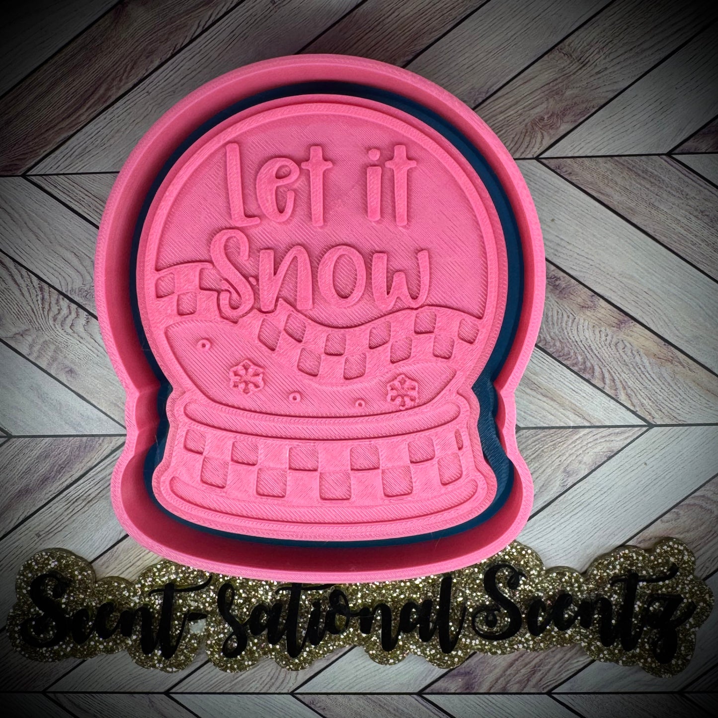 Let It Snow Globe mold