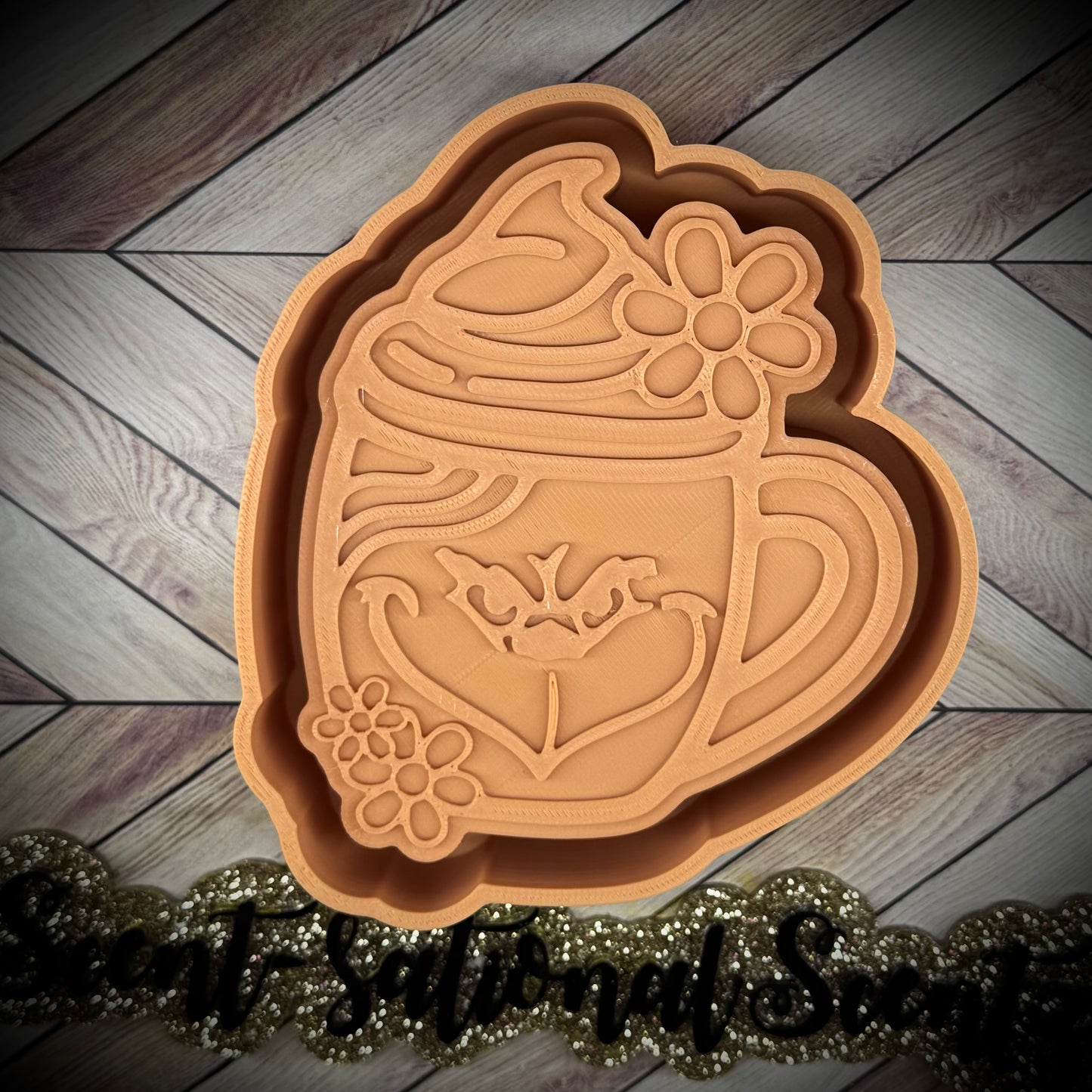 Grinch floral mug mold