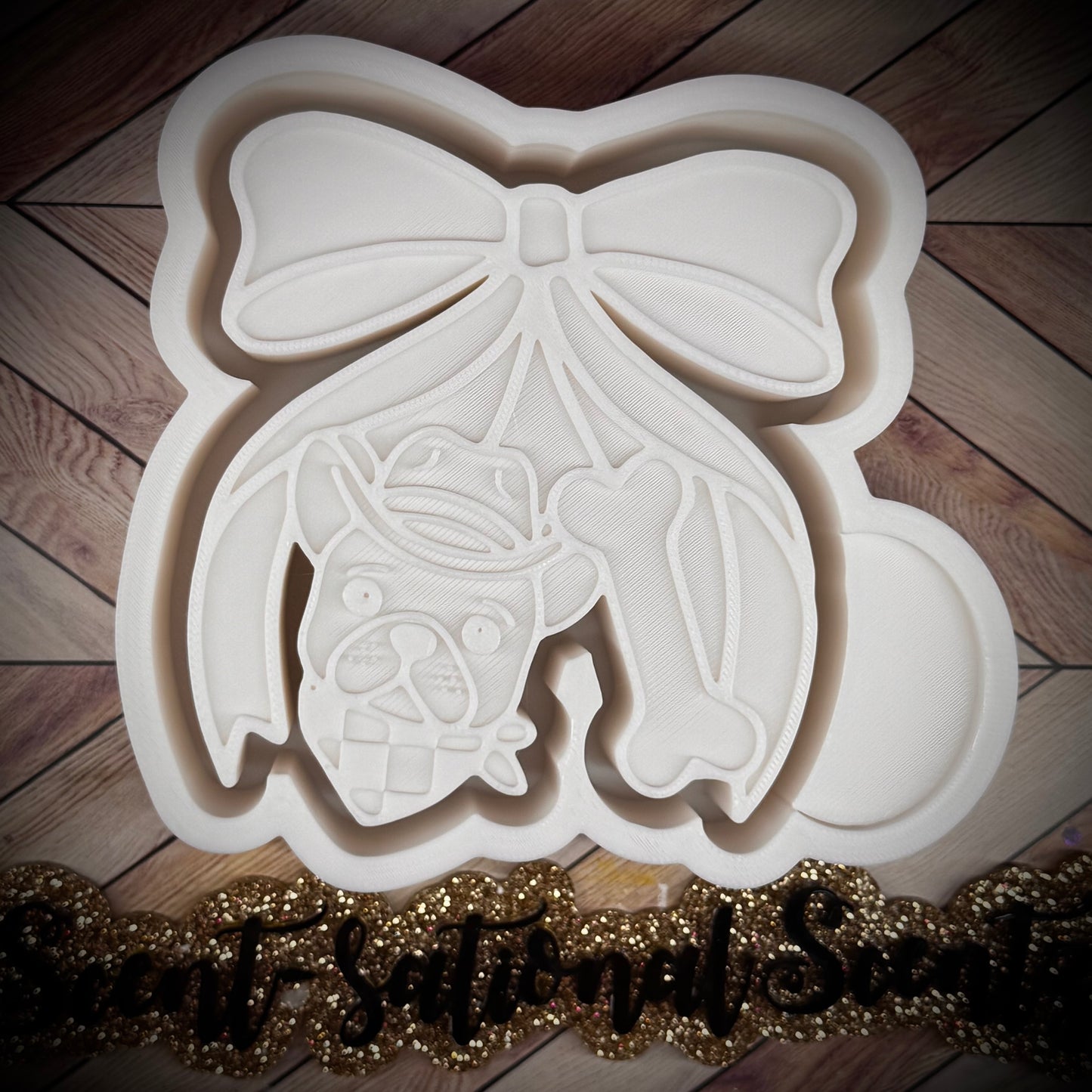 Frenchie/Bone Bow Cherries mold(501)
