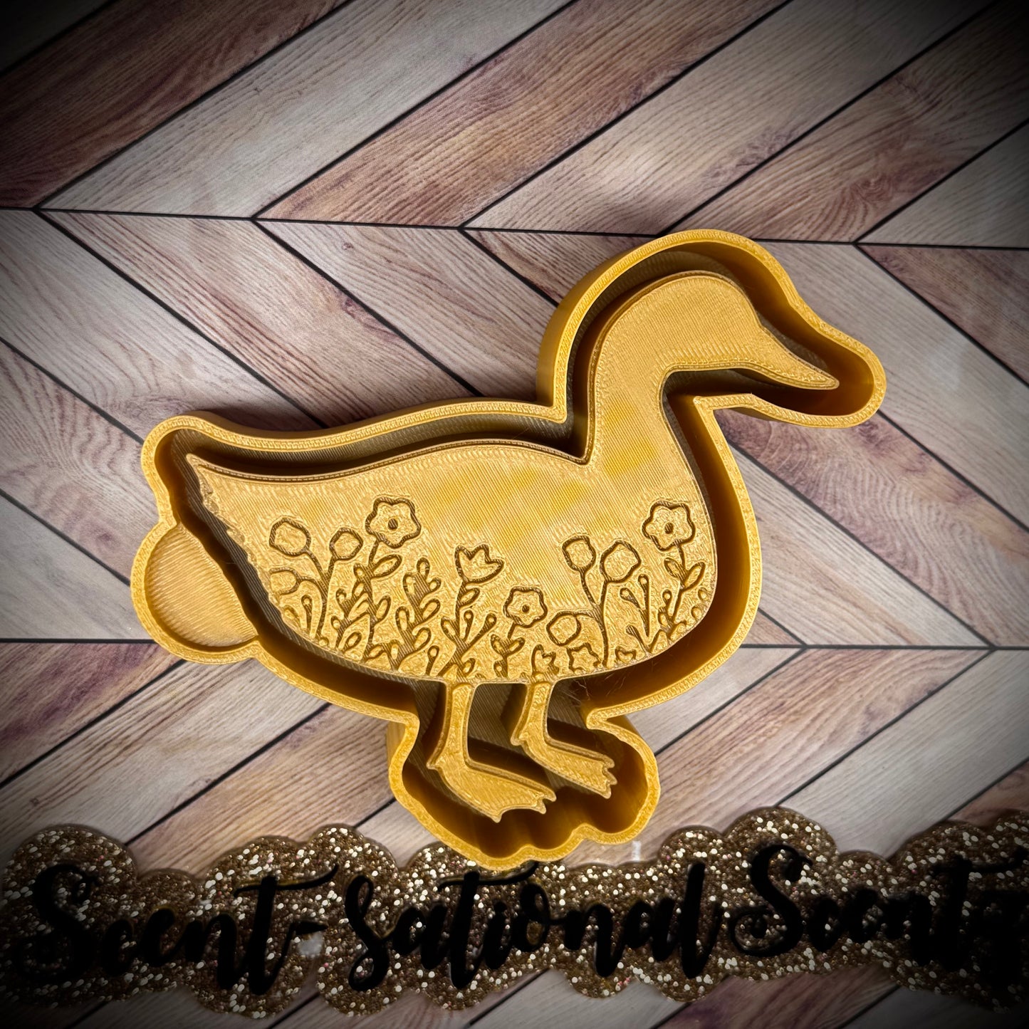 Floral Duck mold(398)