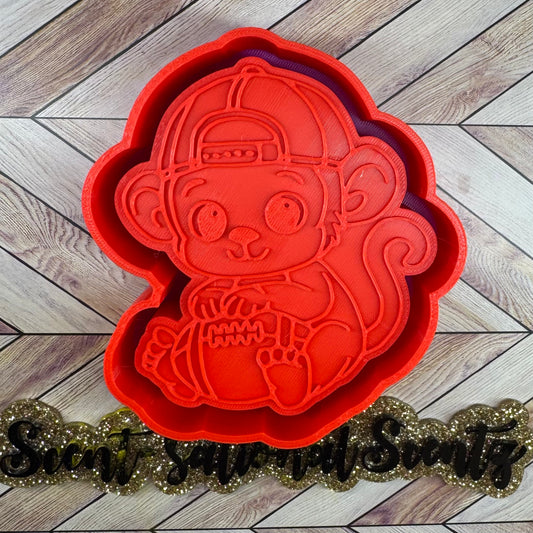 Boy Monkey w/Football mold(108)