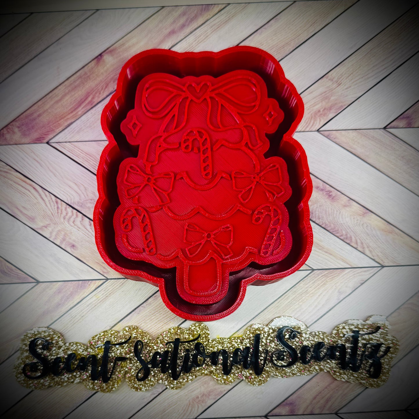 Xmas tree w/bows(278)