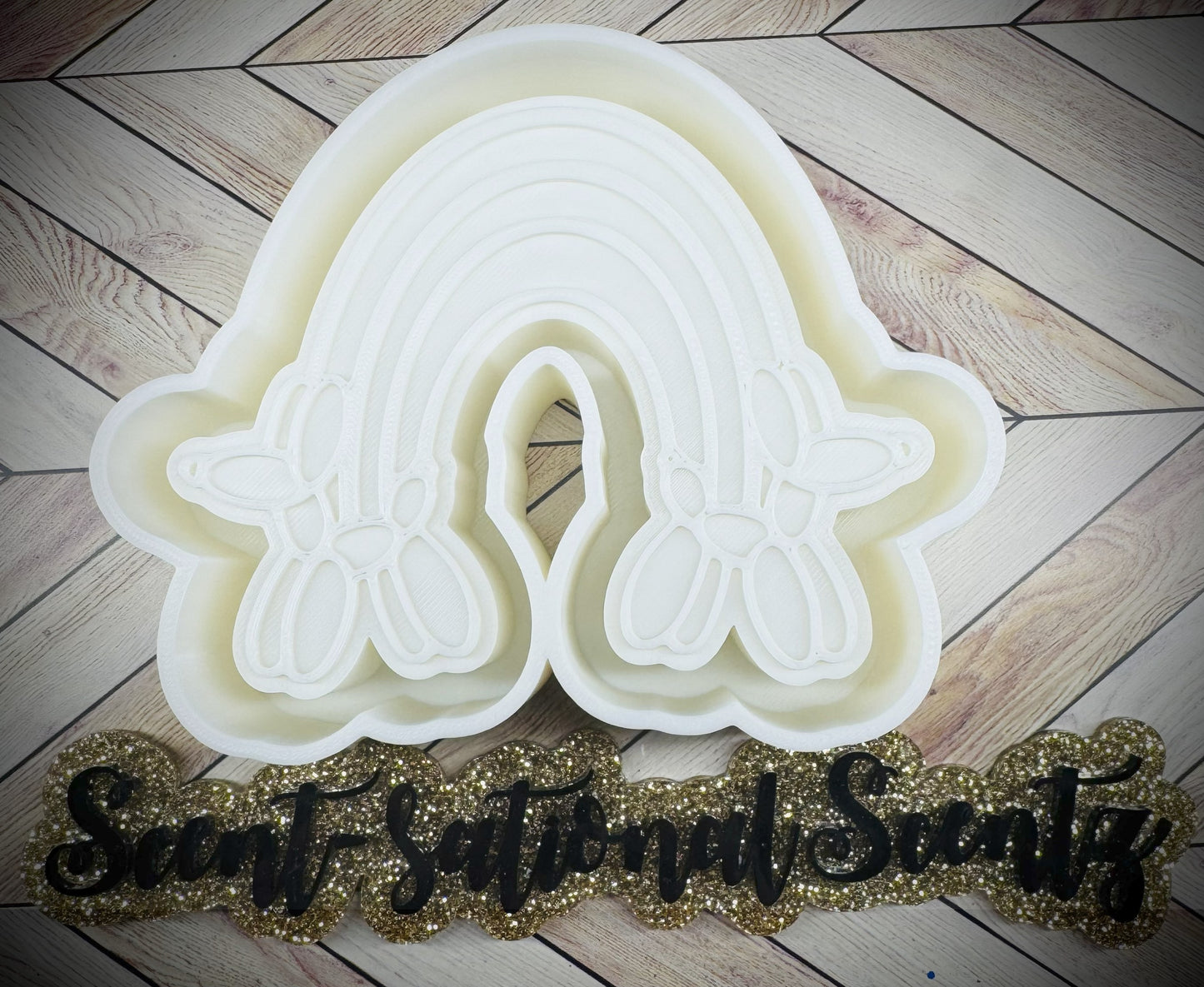 Balloon Dog Rainbow Freshie Mold(57)