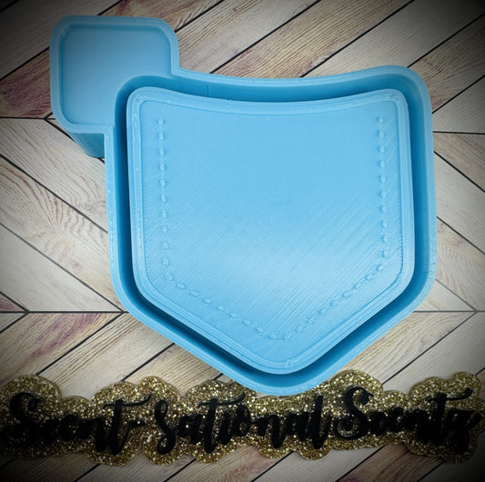 Cardstock Pocket w/Stitching Freshie Mold