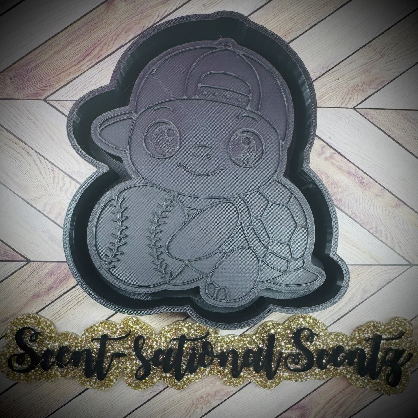 Turtle w/Baseball Freshie Mold(48)