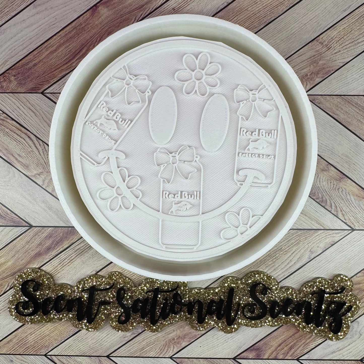 Red Bull Happy Face Freshie Mold(66)