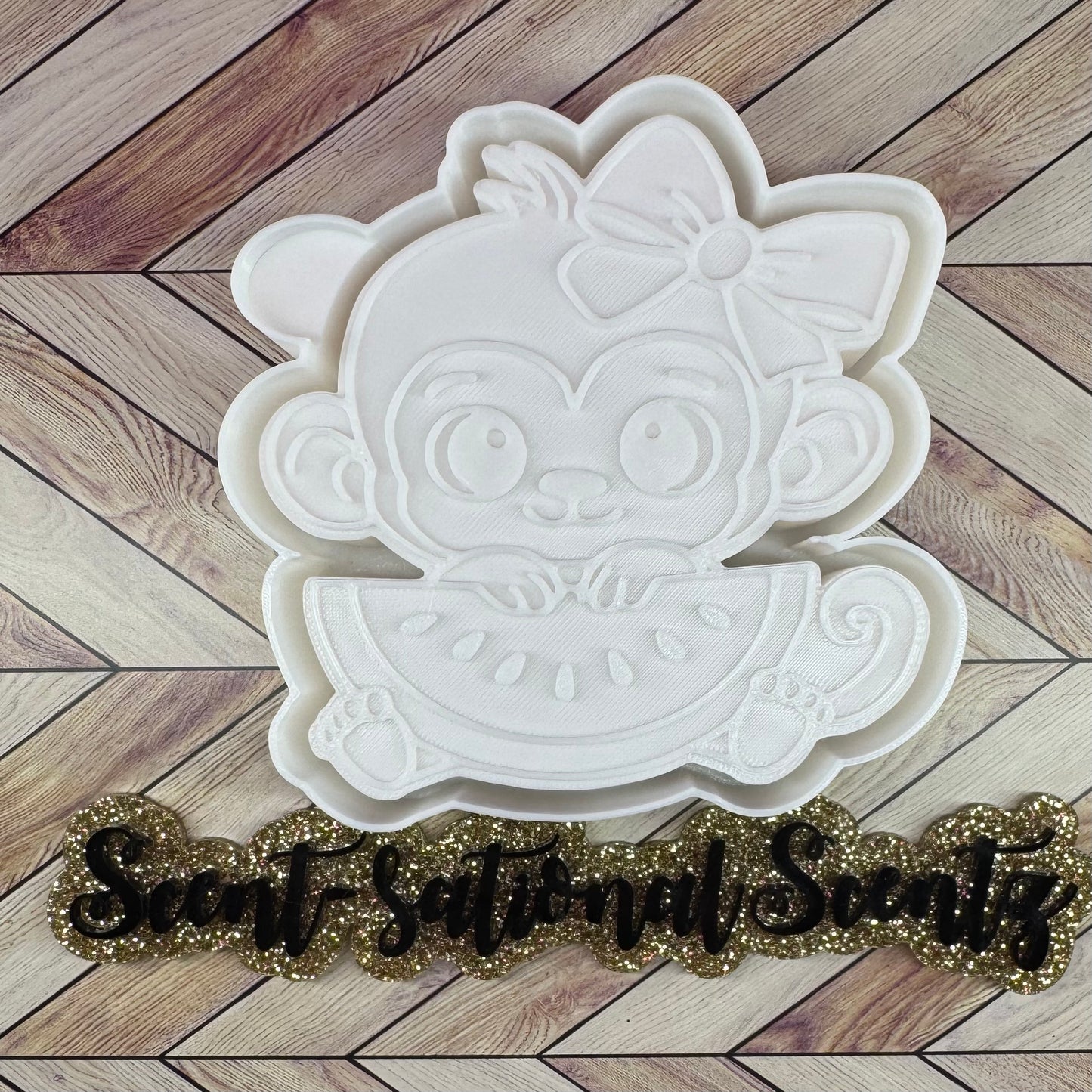 Monkey Watermelon Freshie Mold(123)