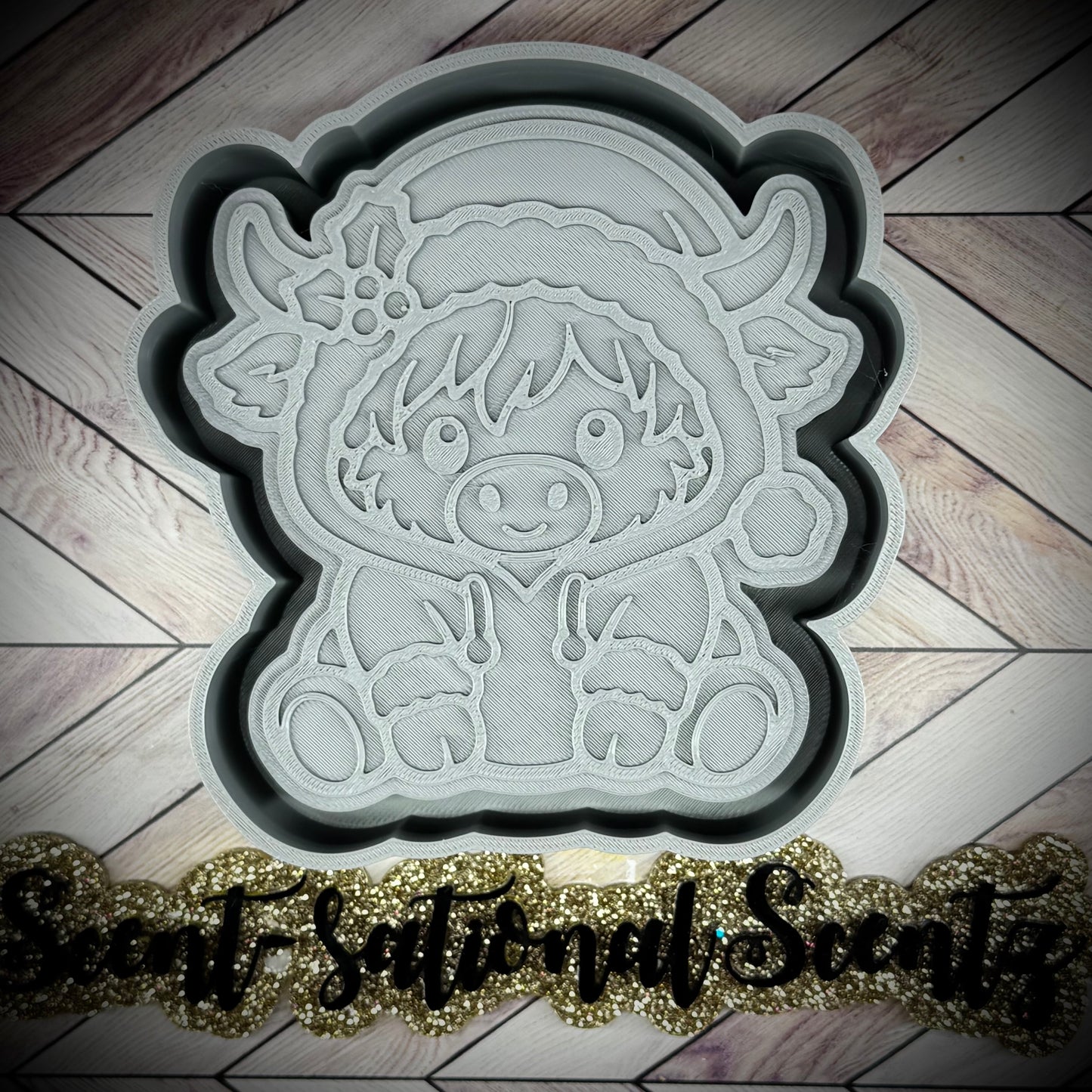 Cow in a Santa Suit mold