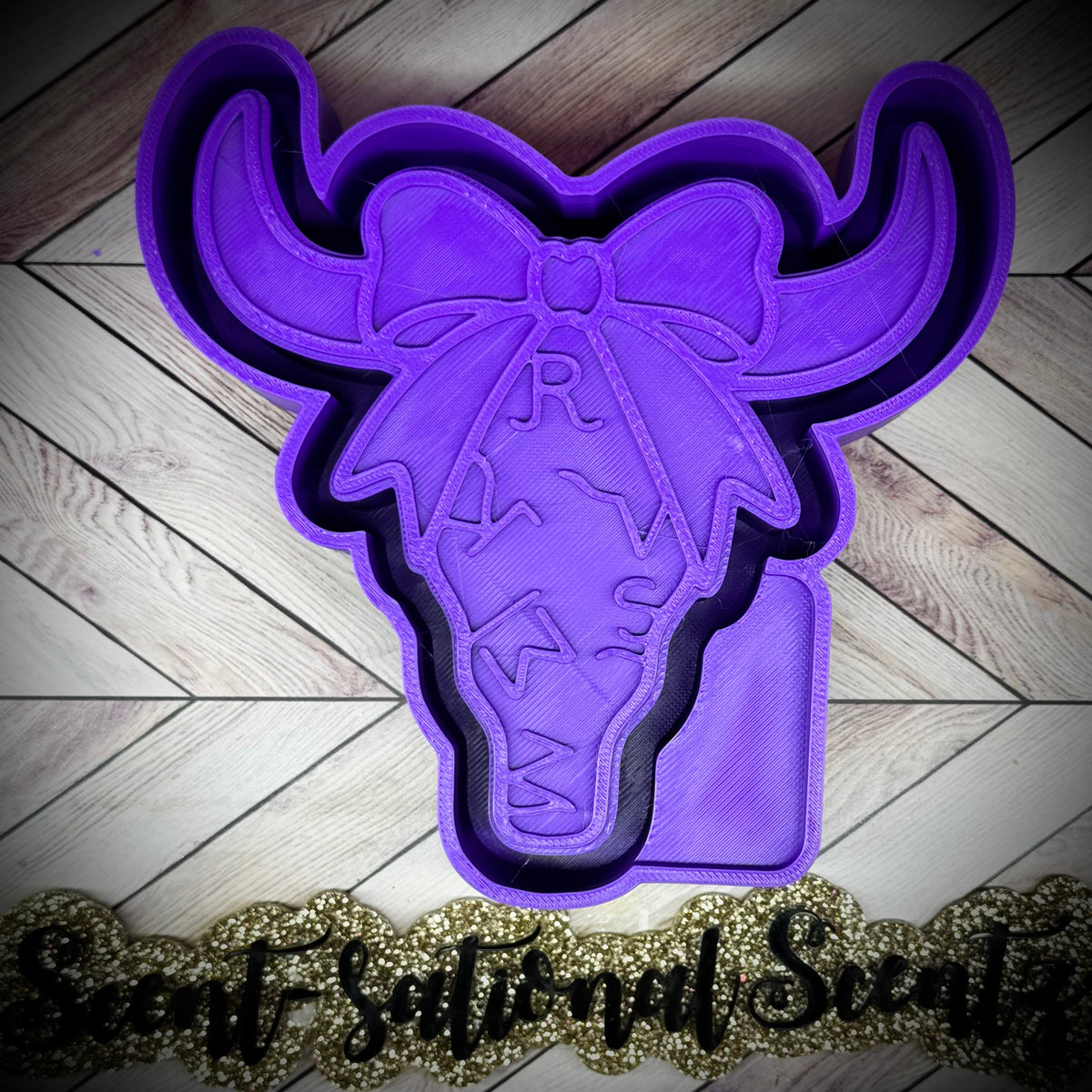 Cattle Brand Bull w/Bow mold