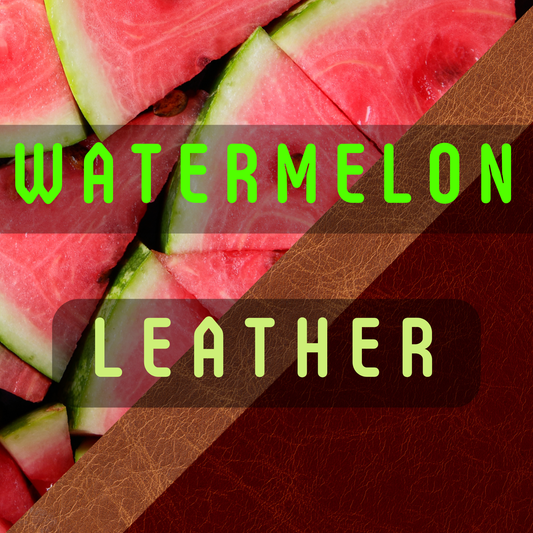 Watermelon Leather Prescented Beads