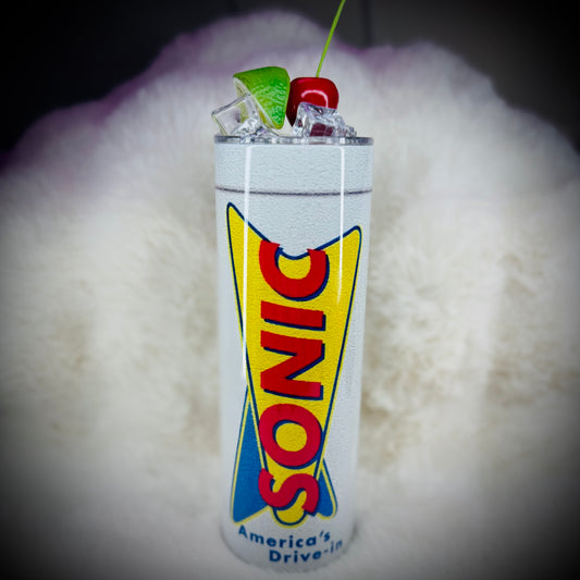 20oz tumbler - Sonic w/iced fruit lid