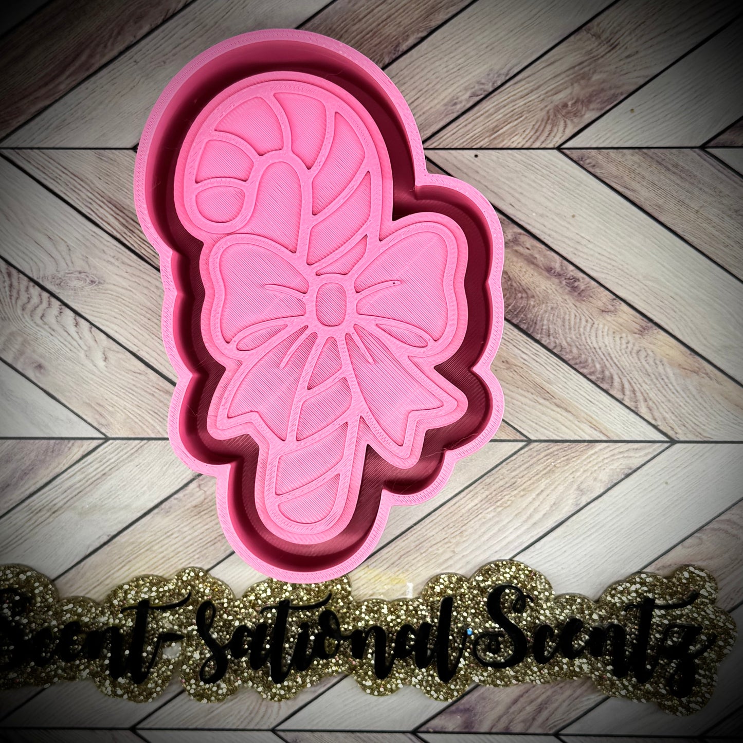 Candy cane w/Bow mold