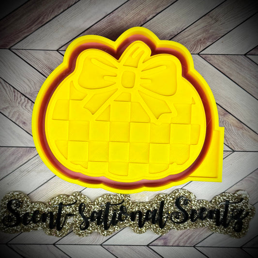 Checkered Pumpkin mold