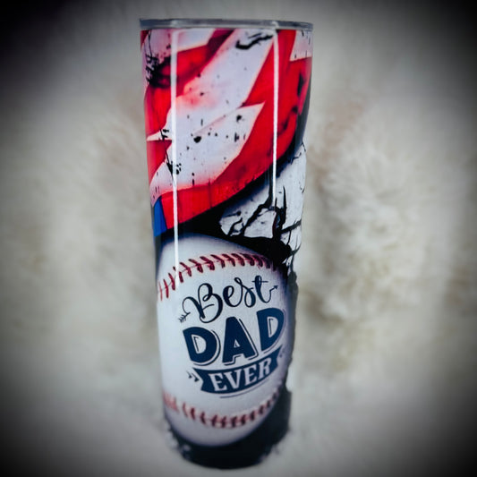 20oz tumbler - Baseball Dad
