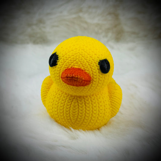 3d printed crochet duck