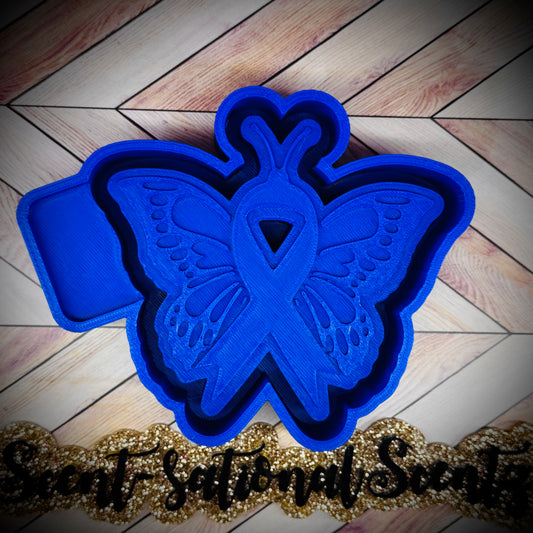Awareness ribbon Butterfly mold