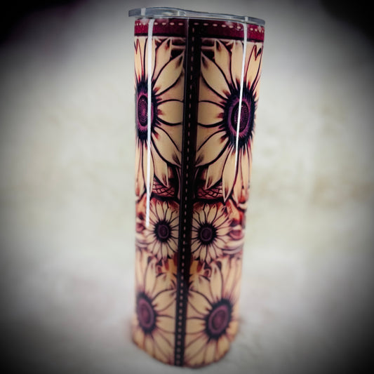 20oz tumbler - Mama/tooled leather