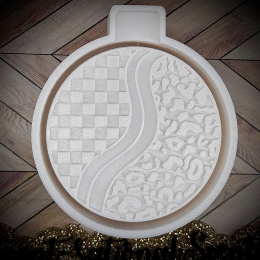 Checkered/Leopard Wavy mold