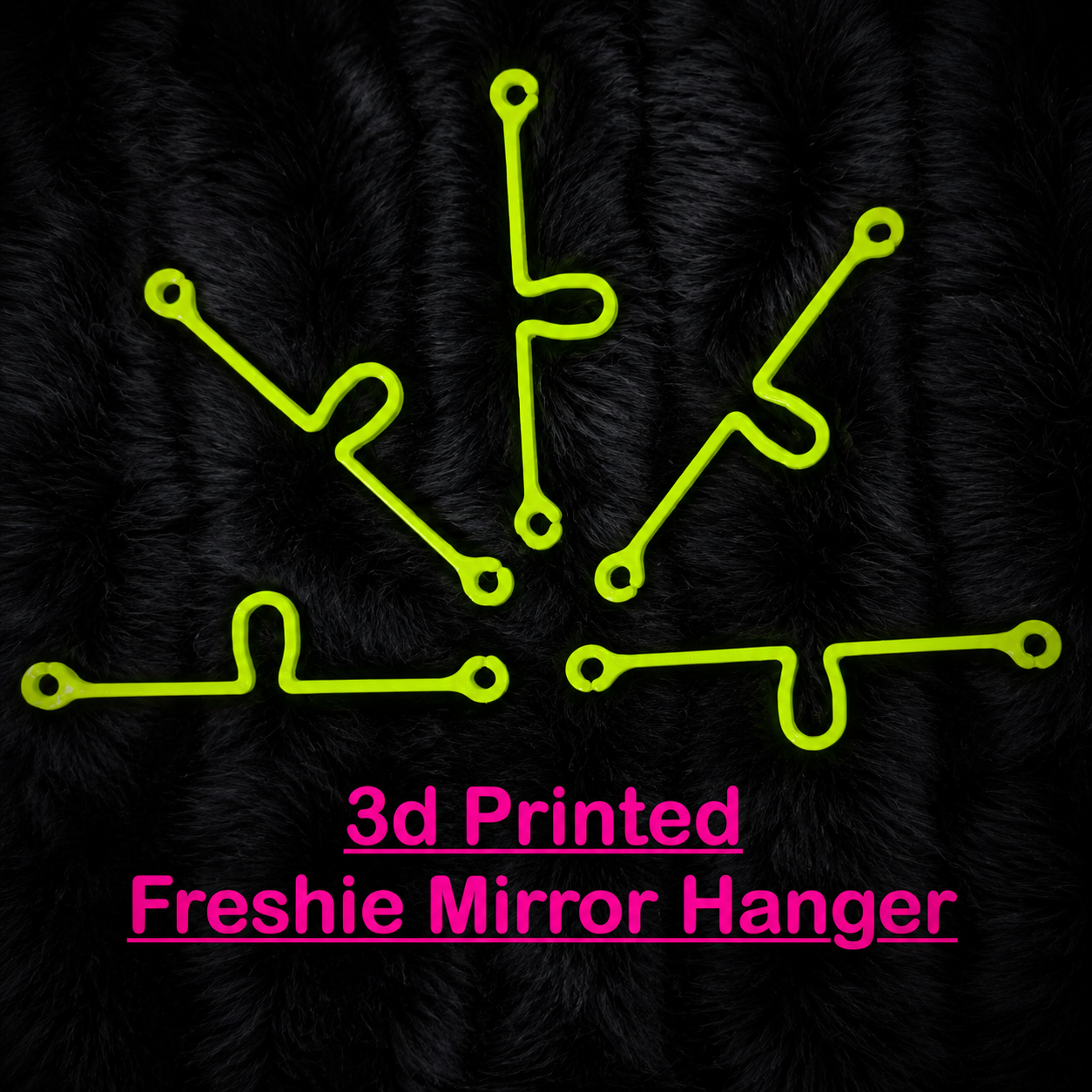 3d printed car charm/freshie hangers 5ct