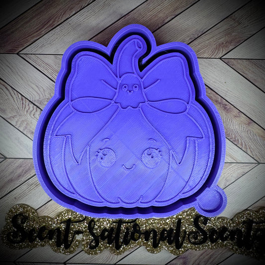 Pumpkin w/Ghost Bow mold