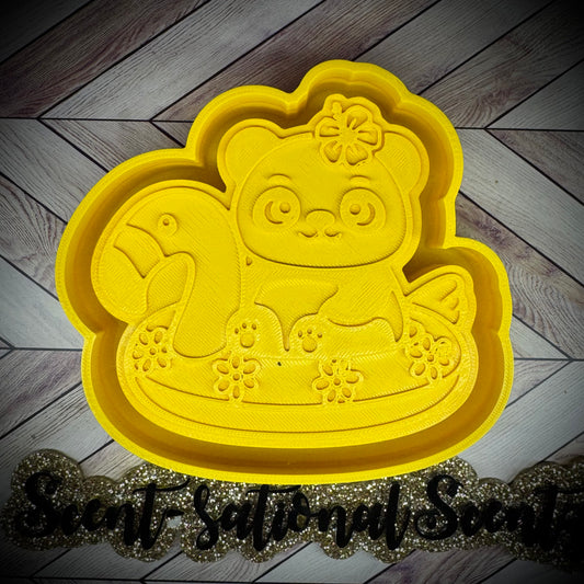 Panda on a Floatie mold