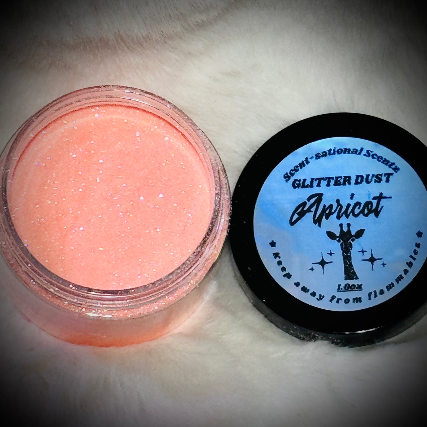 Apricot glitter dust