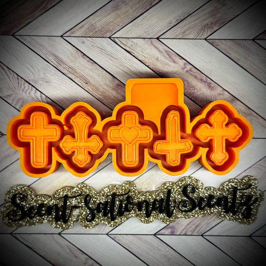 Crosses Freshie Charm Minis mold