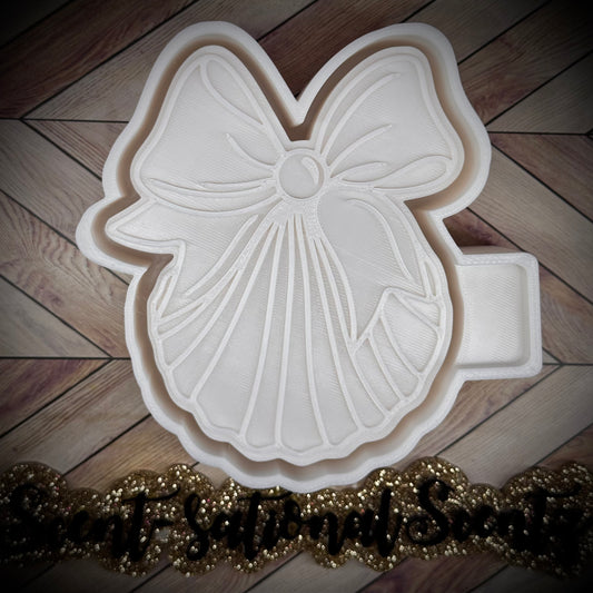 Seashell w/Bow mold(538)
