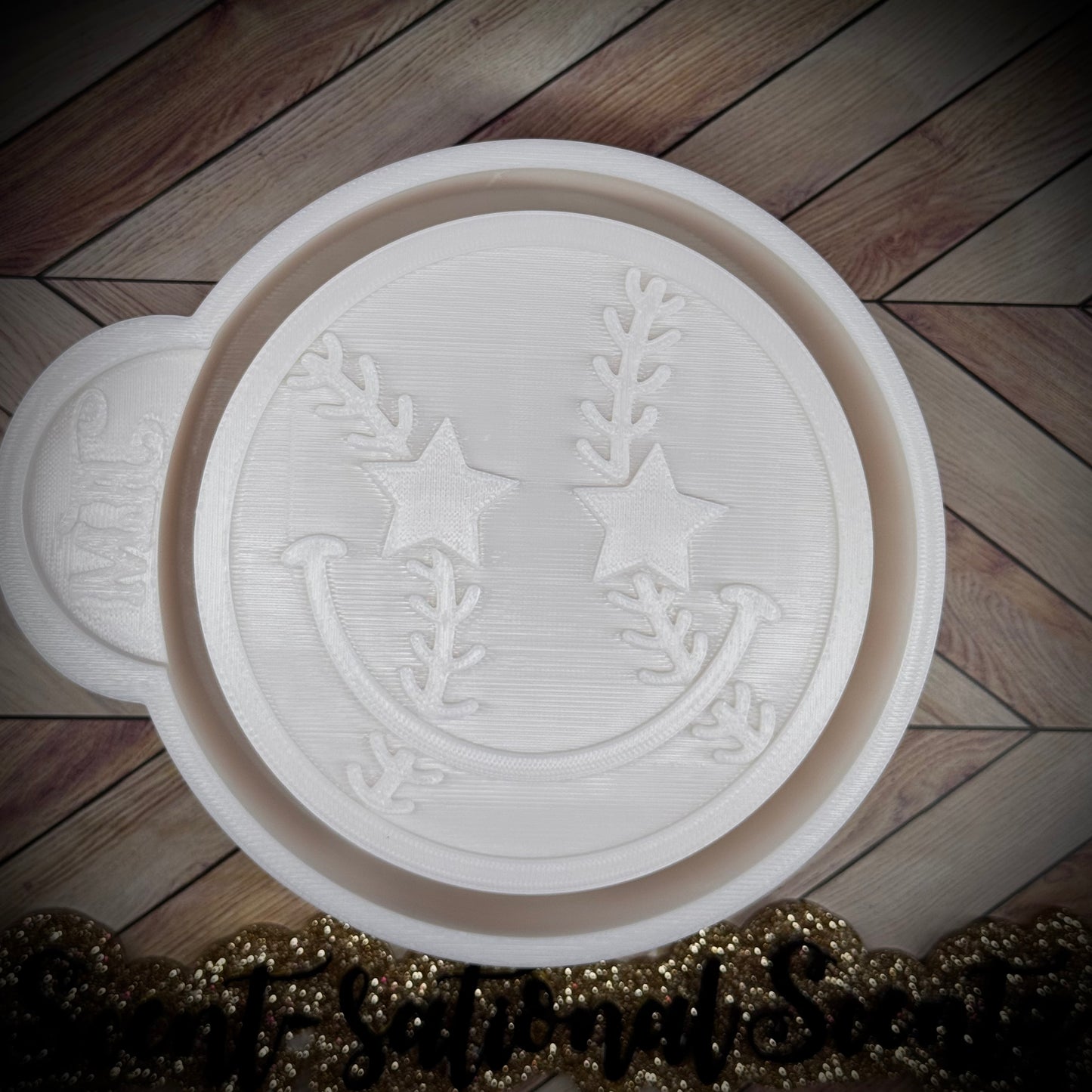 Star-eyed Baseball Smiley mold
