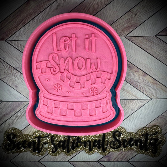 Let It Snow Globe mold