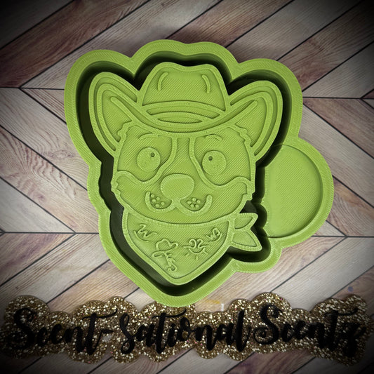 Western Branded Blue Heeler mold(482)