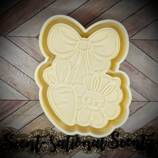 Bunny Daisy &Carrot cherries mold(433)