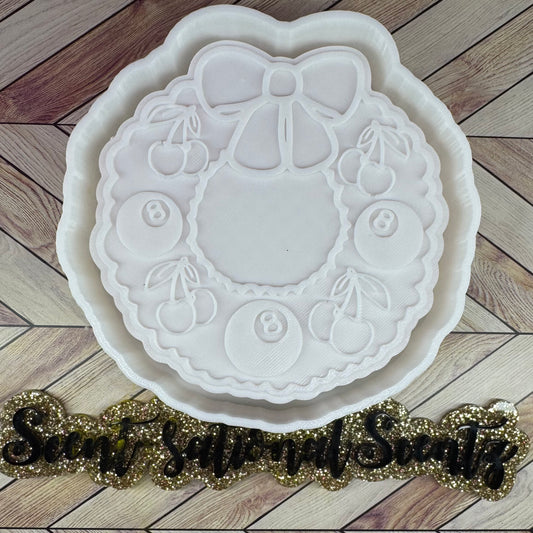 8-ball cherry wreath mold(22)