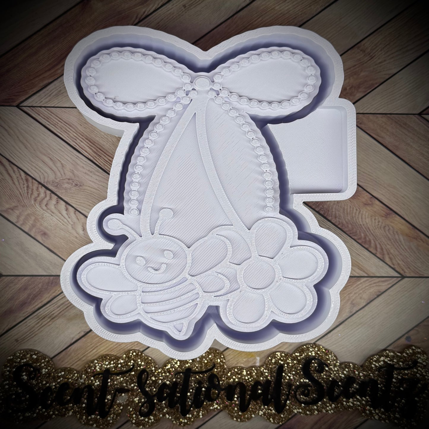 Bee & Daisy Bow Cherries mold(515)