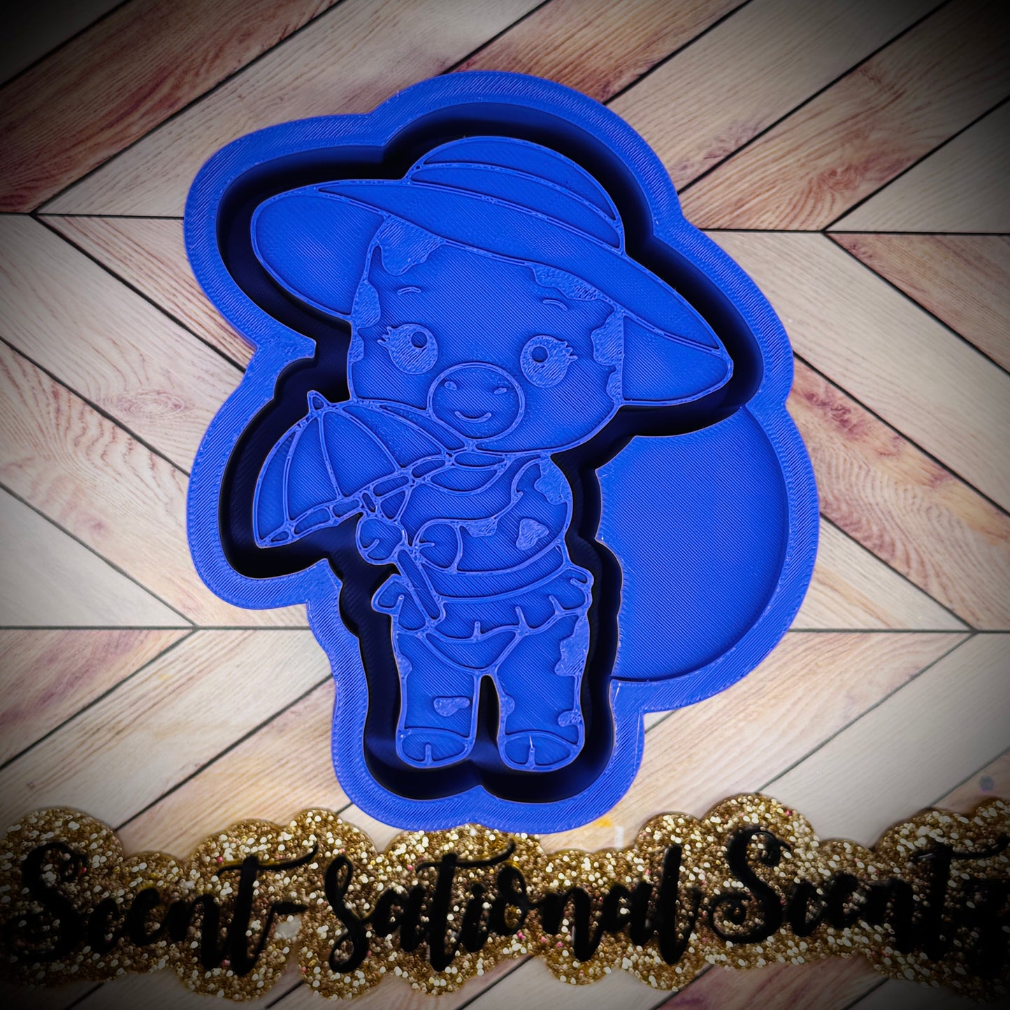 Dairy Cow w/Umbrella mold(513)
