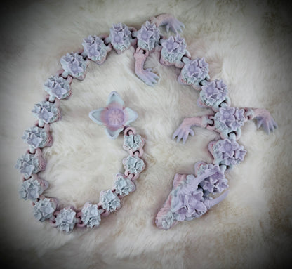 3D Printed Pastel Matte Lotus Dragon
