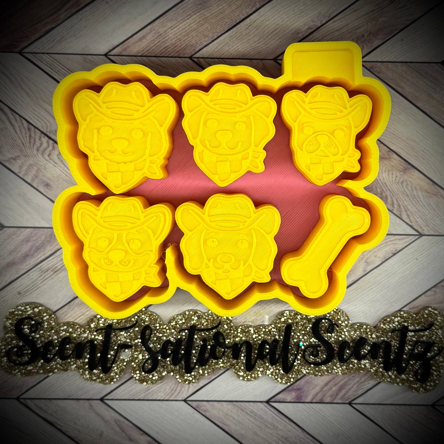 Western Dog Freshie Charm Minis mold