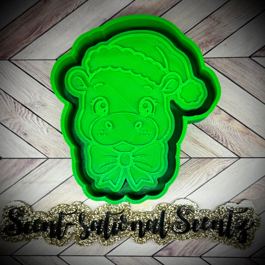 Christmas Hat Hippo mold