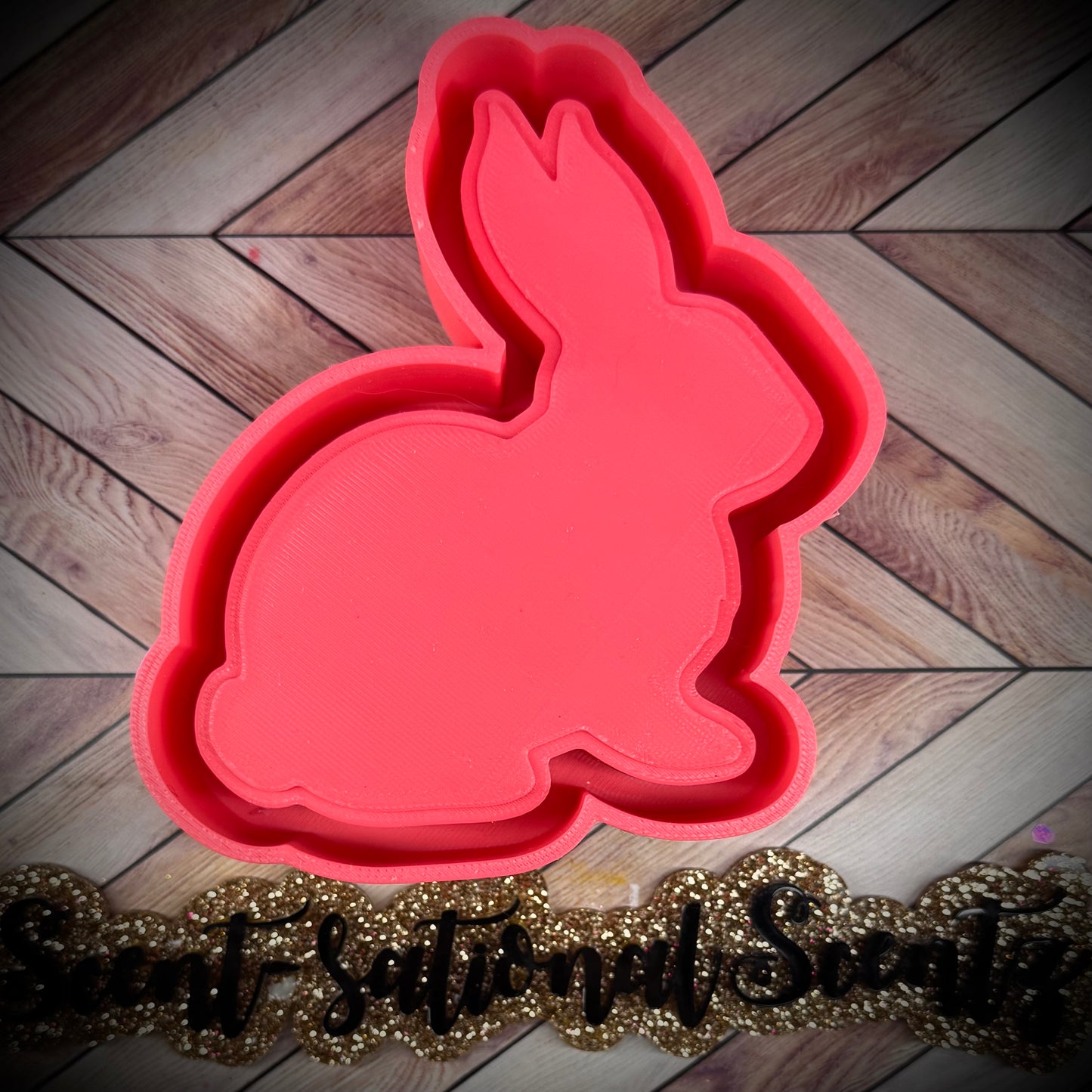 Rabbit silhouette mold