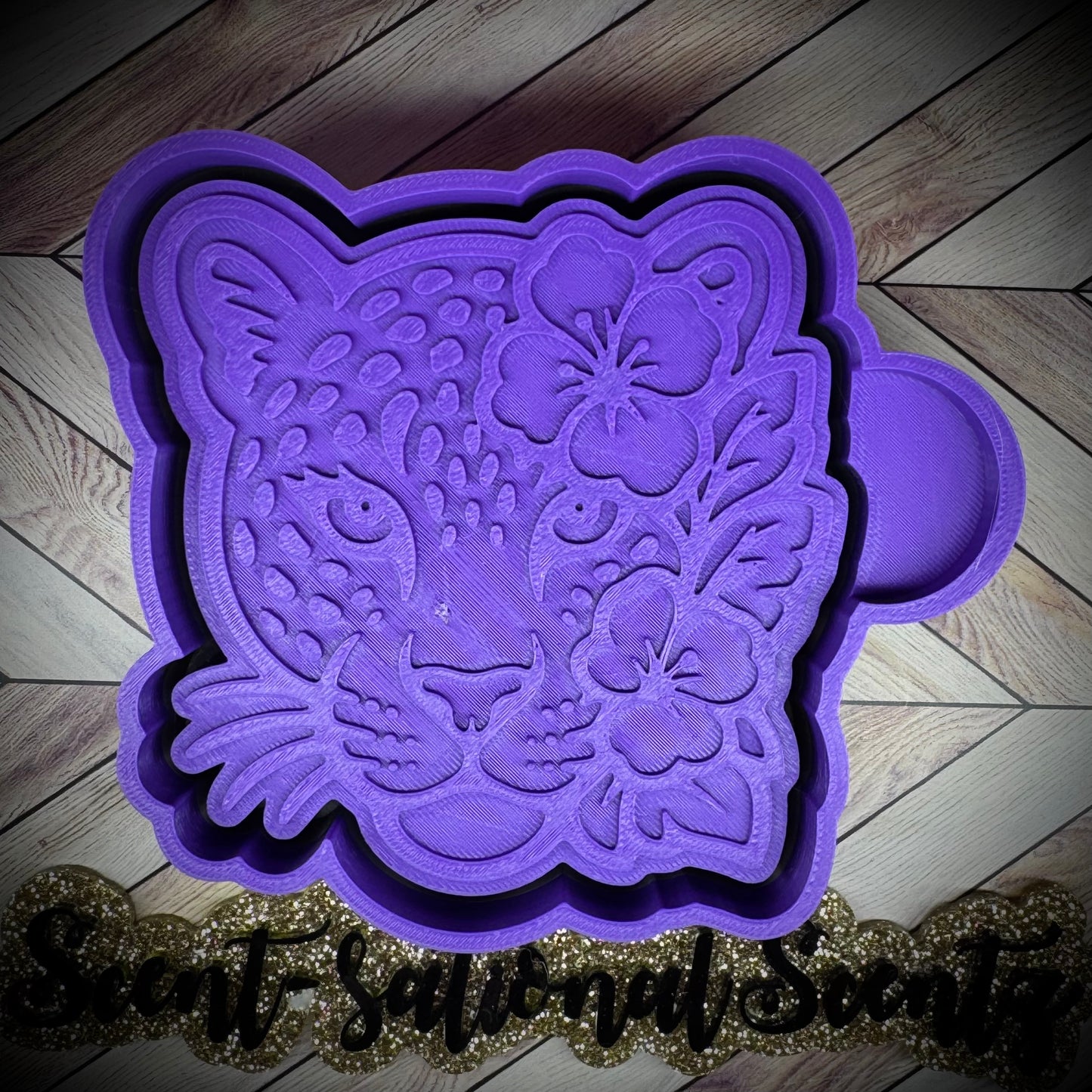 Tropical Floral Leopard mold
