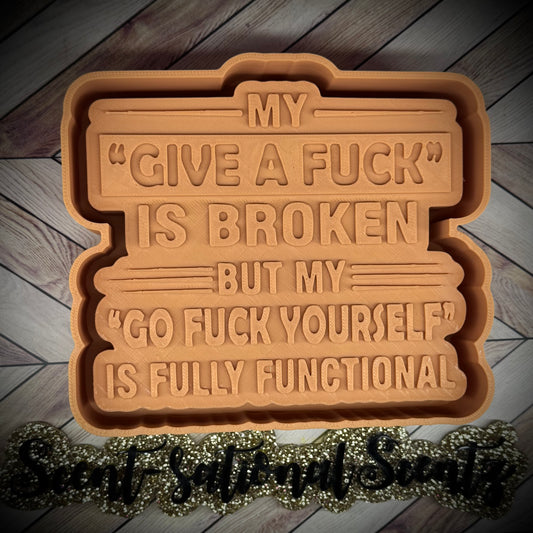 “Give a F*CK” is broken mold