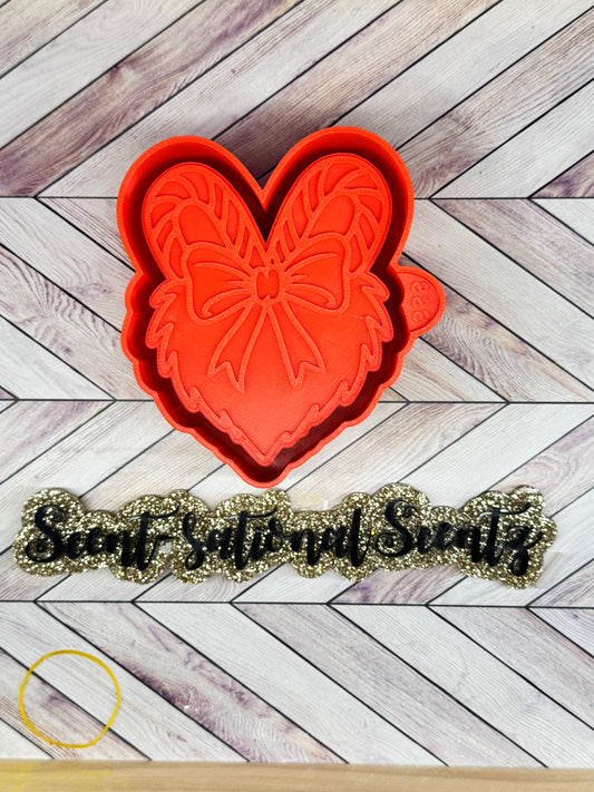 Green Man Candy Cane Heart mold(950)